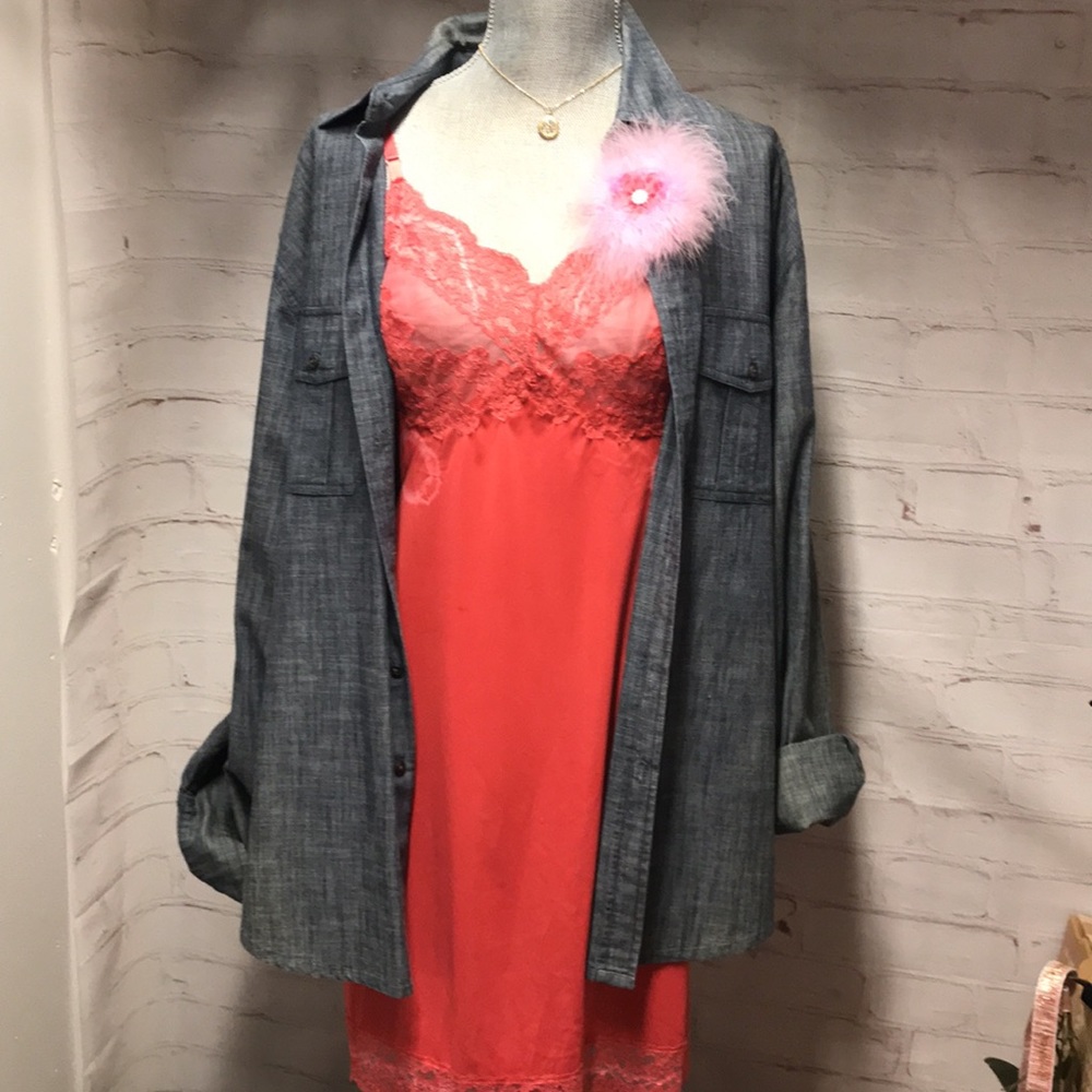 Vintage SLIP DRESS VINTAGE VASSARETTE size M - Picture 14 of 16